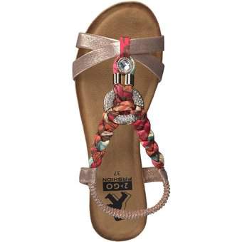 2Go Fashion Keilsandale in gold