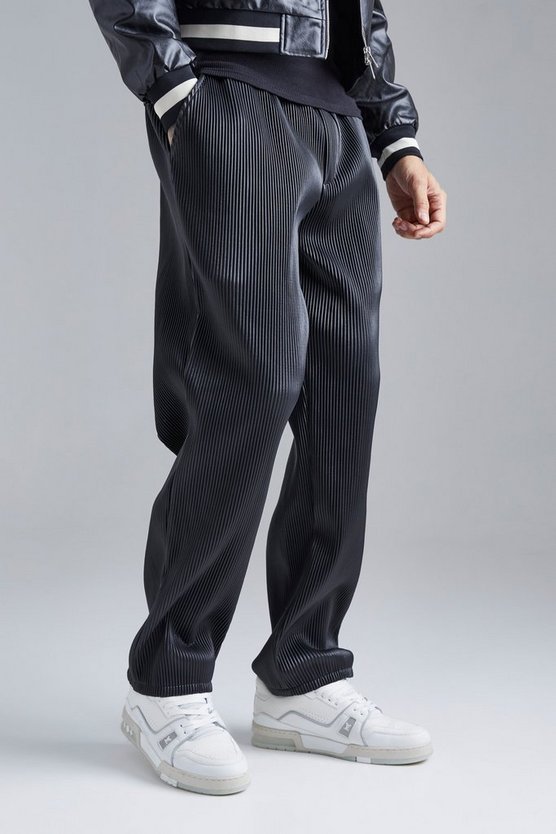 Gerade PU-Hose mit elastischem Bund