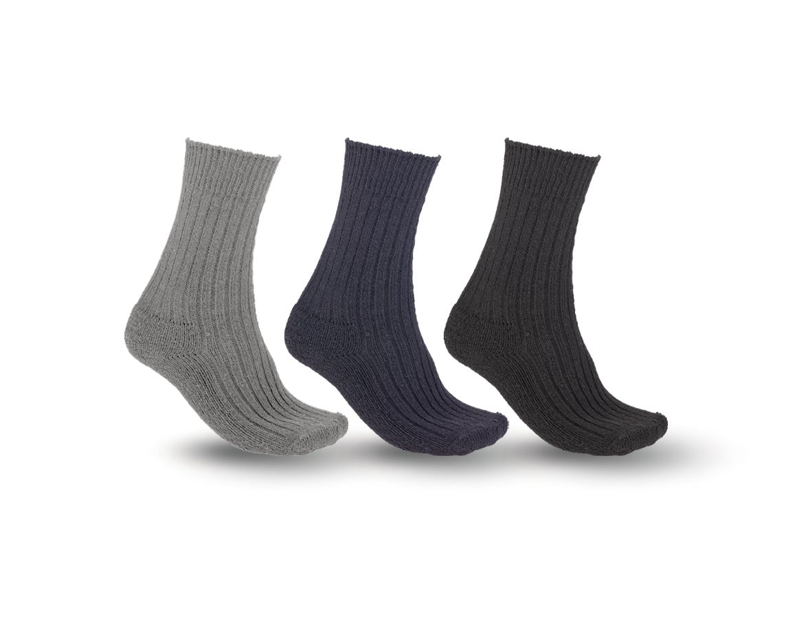 e.s. Berufssocken Classic warm/high, 3er Pack