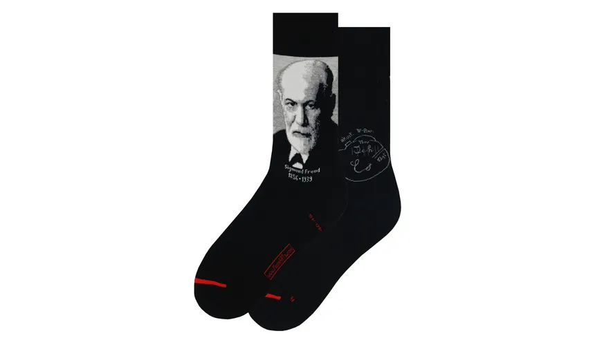 MuseARTa Unisex Socken Science & History - Sigmund Freud Black