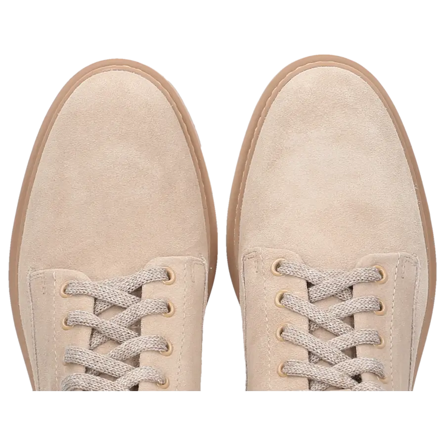 Santoni - Stiefeletten 59569 Veloursleder - beige