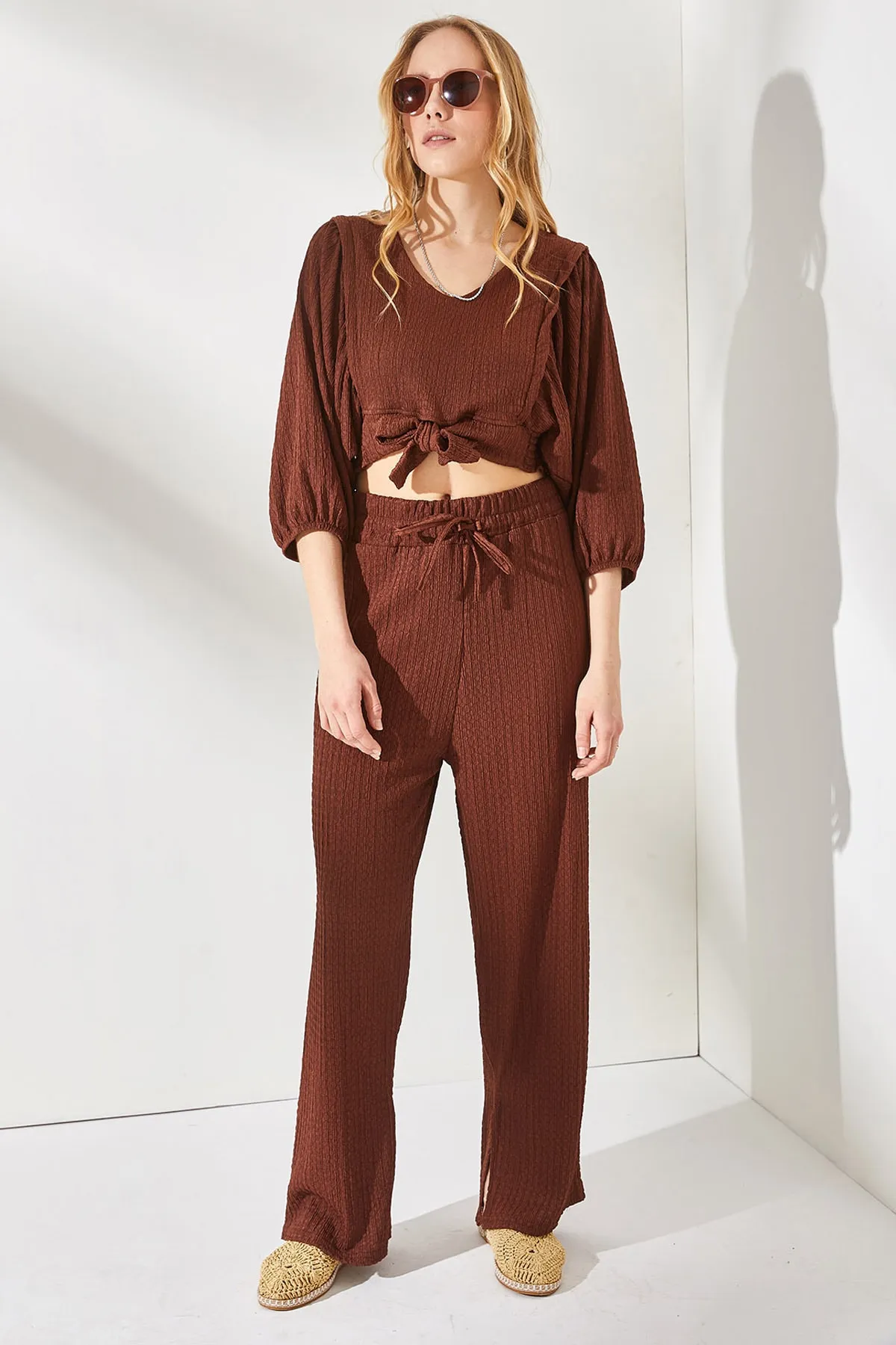Olalook  Zweiteiler - Braun - Oversized
