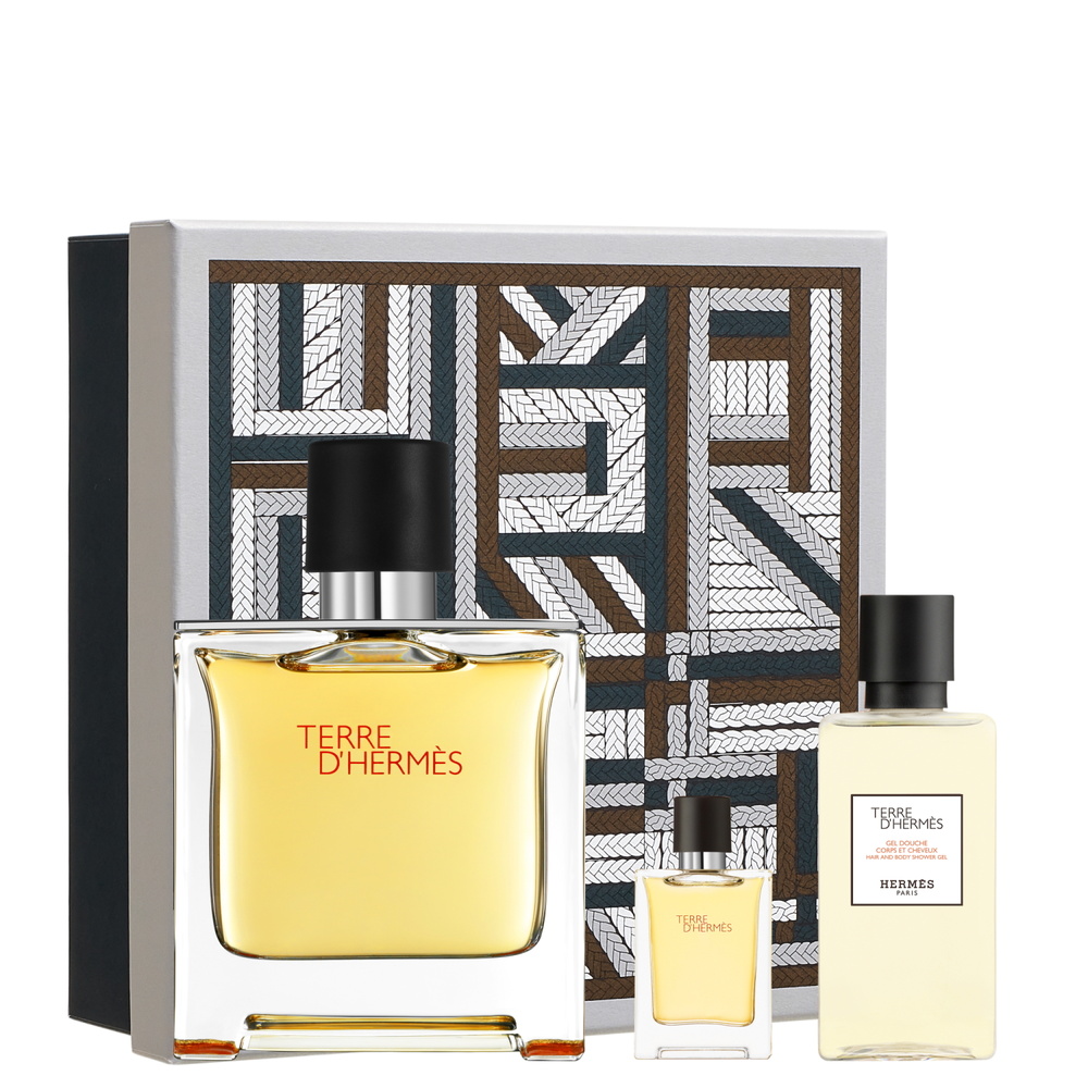 HERMÈS Coffret Terre d'Hermès, Parfum, 75 ml +5 ml + 40 ml Coffret
