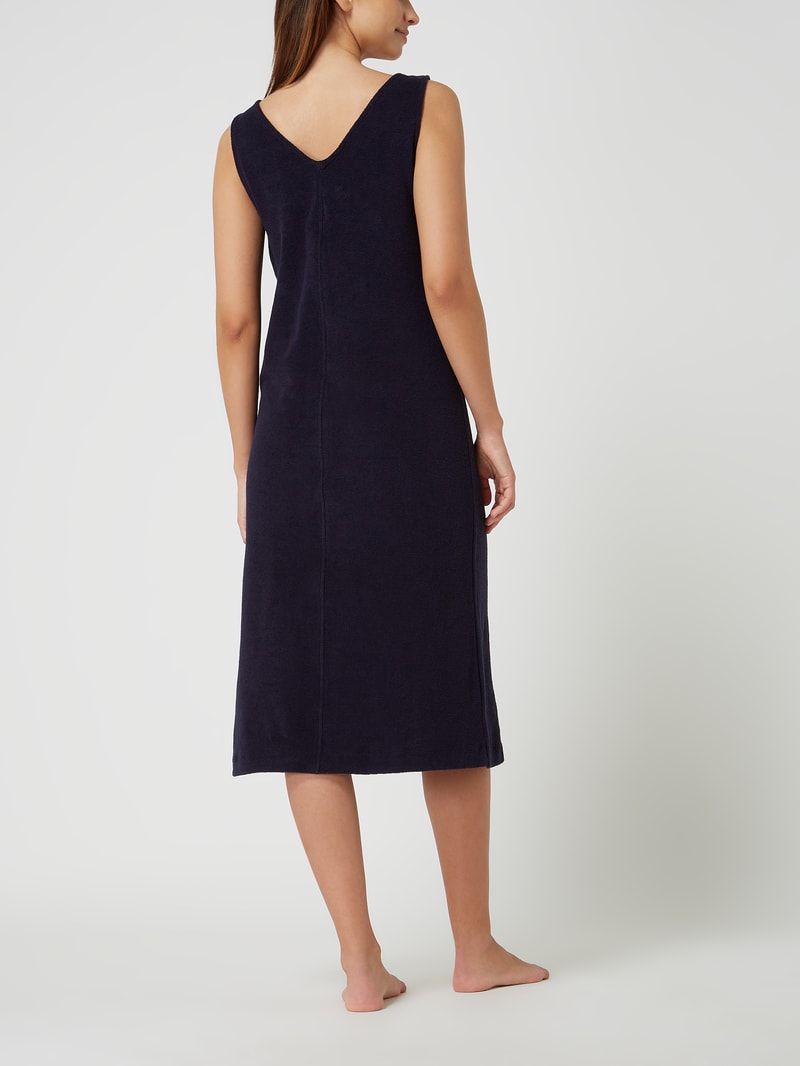 Kleid aus Frottee Modell 'Daizy' in marineblau