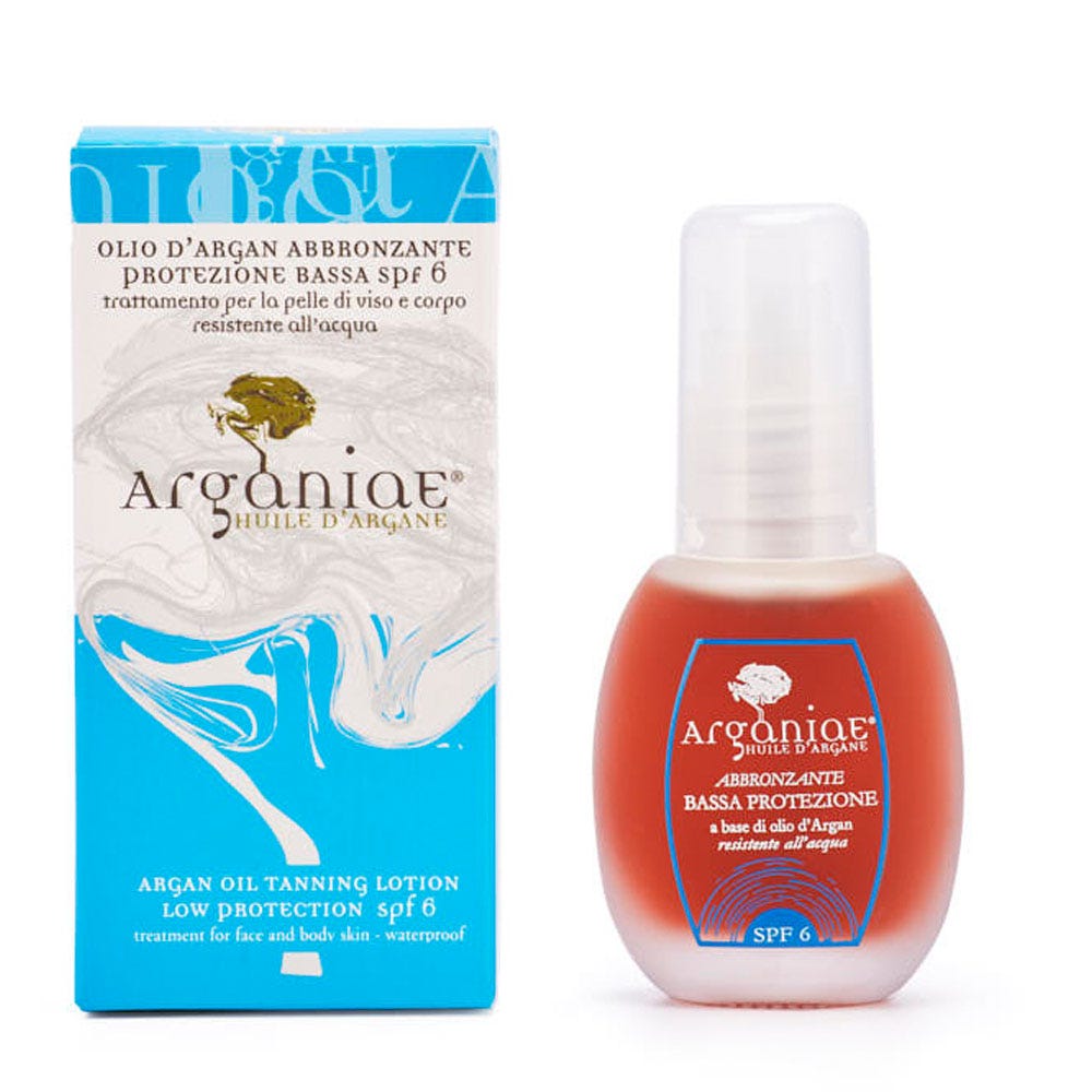 Arganiae Sonnenöl mit niedrigem Schutz LSF 6 auf Basis von Arganöl 30 ml