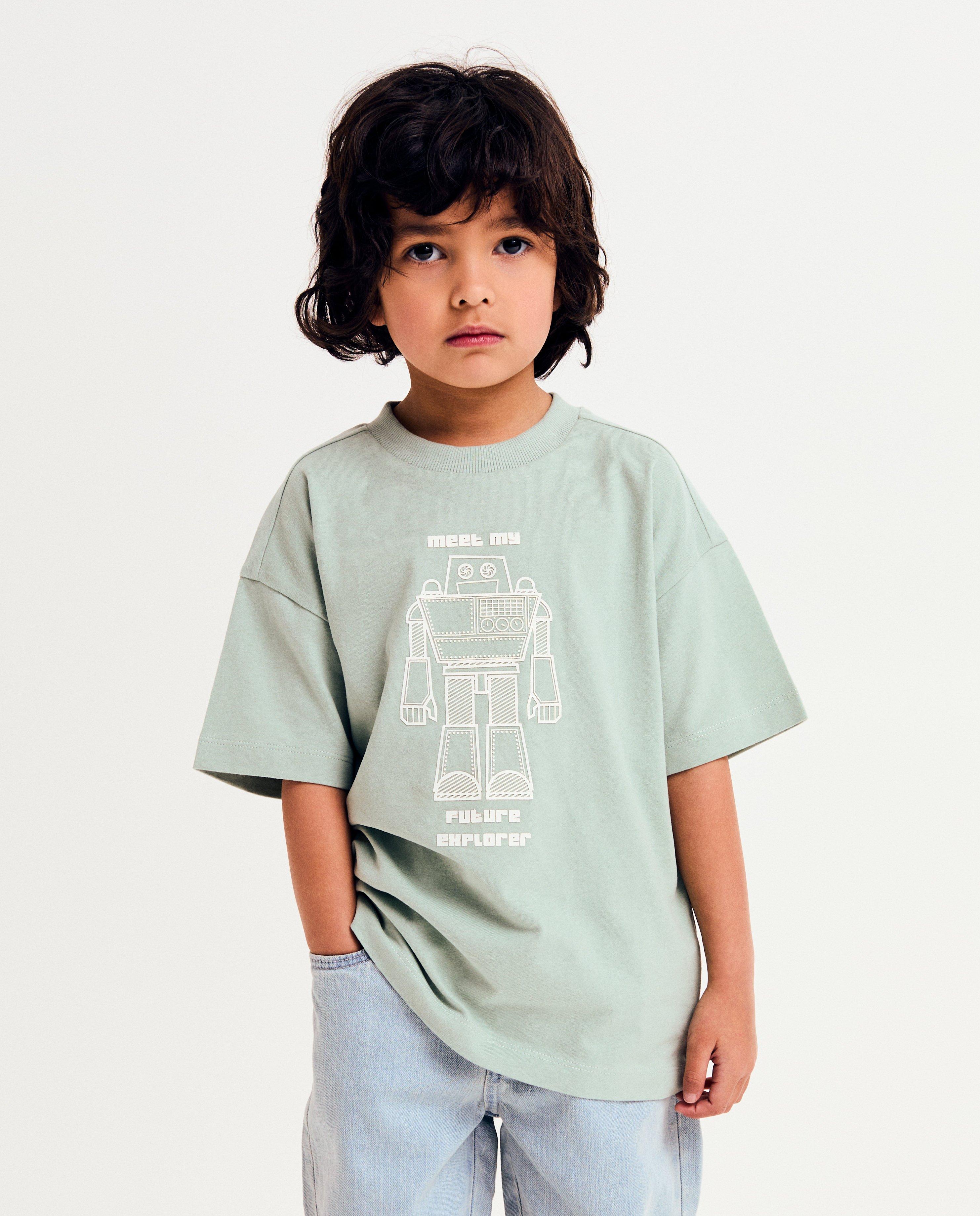 Tricou Kidz Nation cu imprimeu kaki