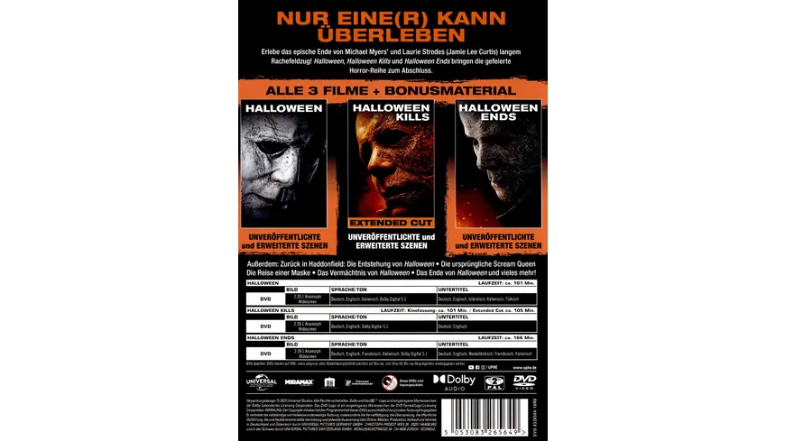 Halloween Trilogy  [3 DVDs]