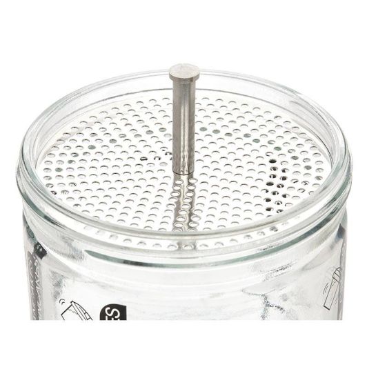 Shaker pentru aluat de clătite - 800ml - Cu bilă de amestecare