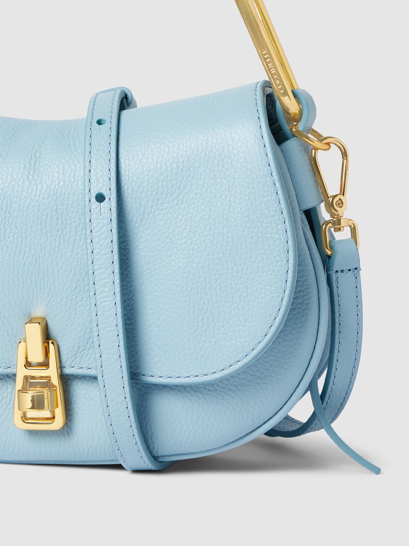 Saddle Bag mit Label-Details Modell 'MAGIE' in hellblau
