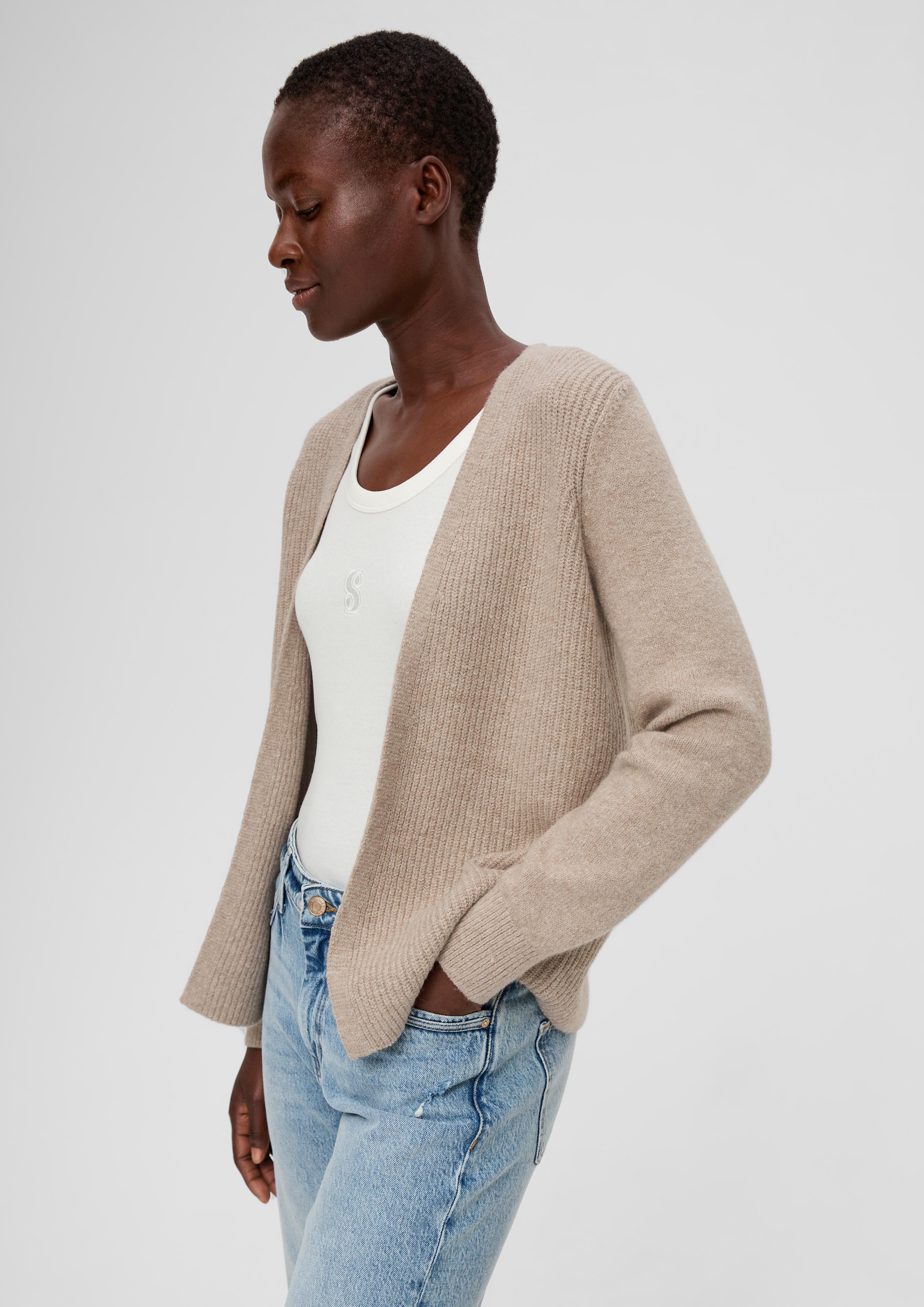 Strickjacke aus Wollmix  2134366-82W2
