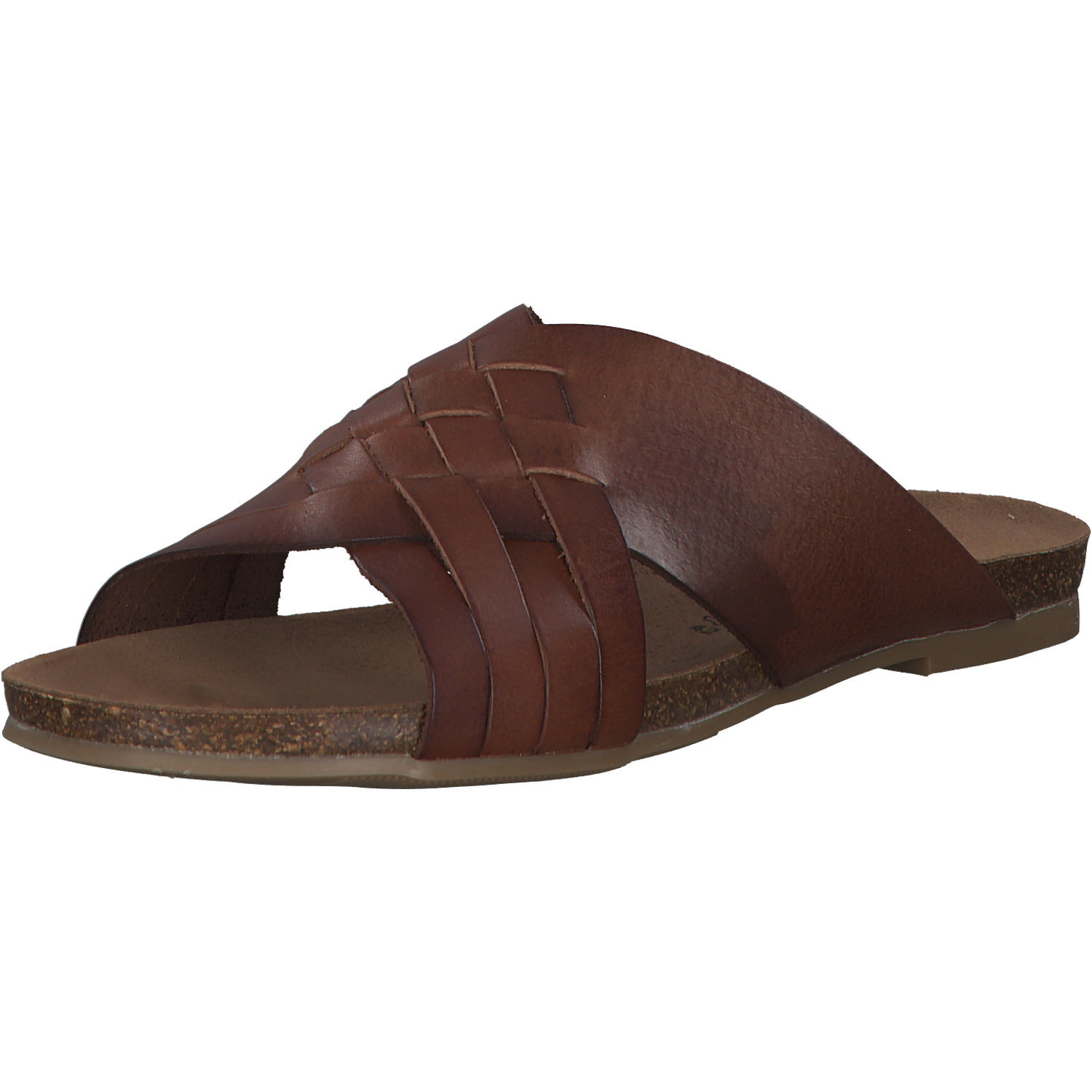 Cosmos Comfort 6106704, Plateau-Pantoletten, kastanie