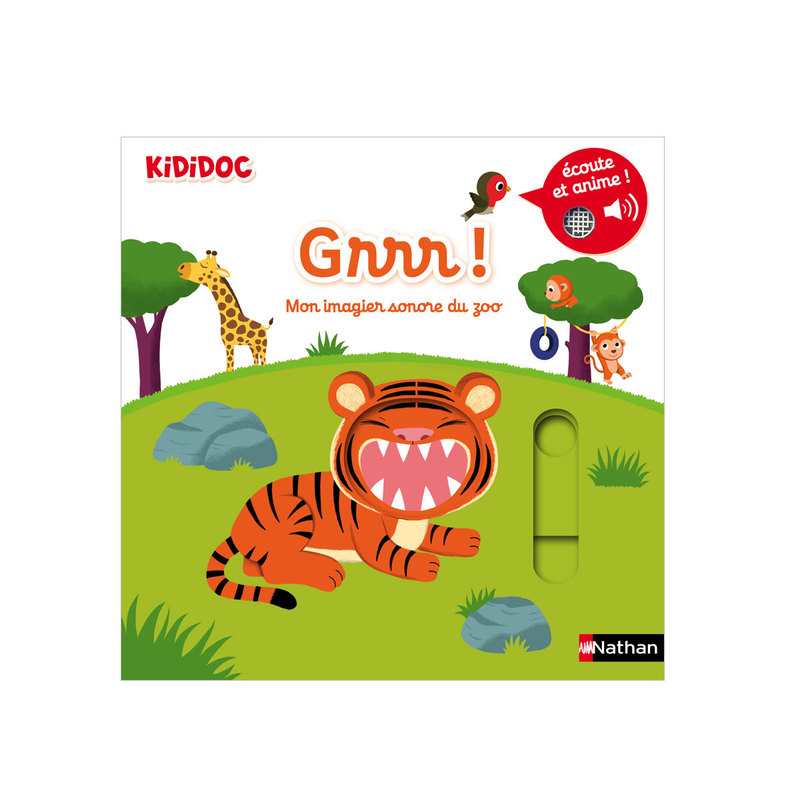 Livre Grrr ! Mon imagier sonore du zoo - Nathan Jeunesse