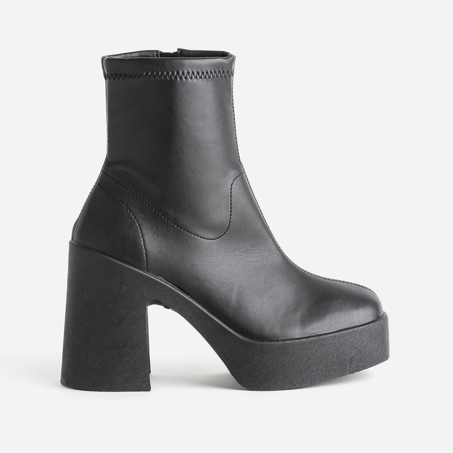 Boots TEXTO noir à plateforme
