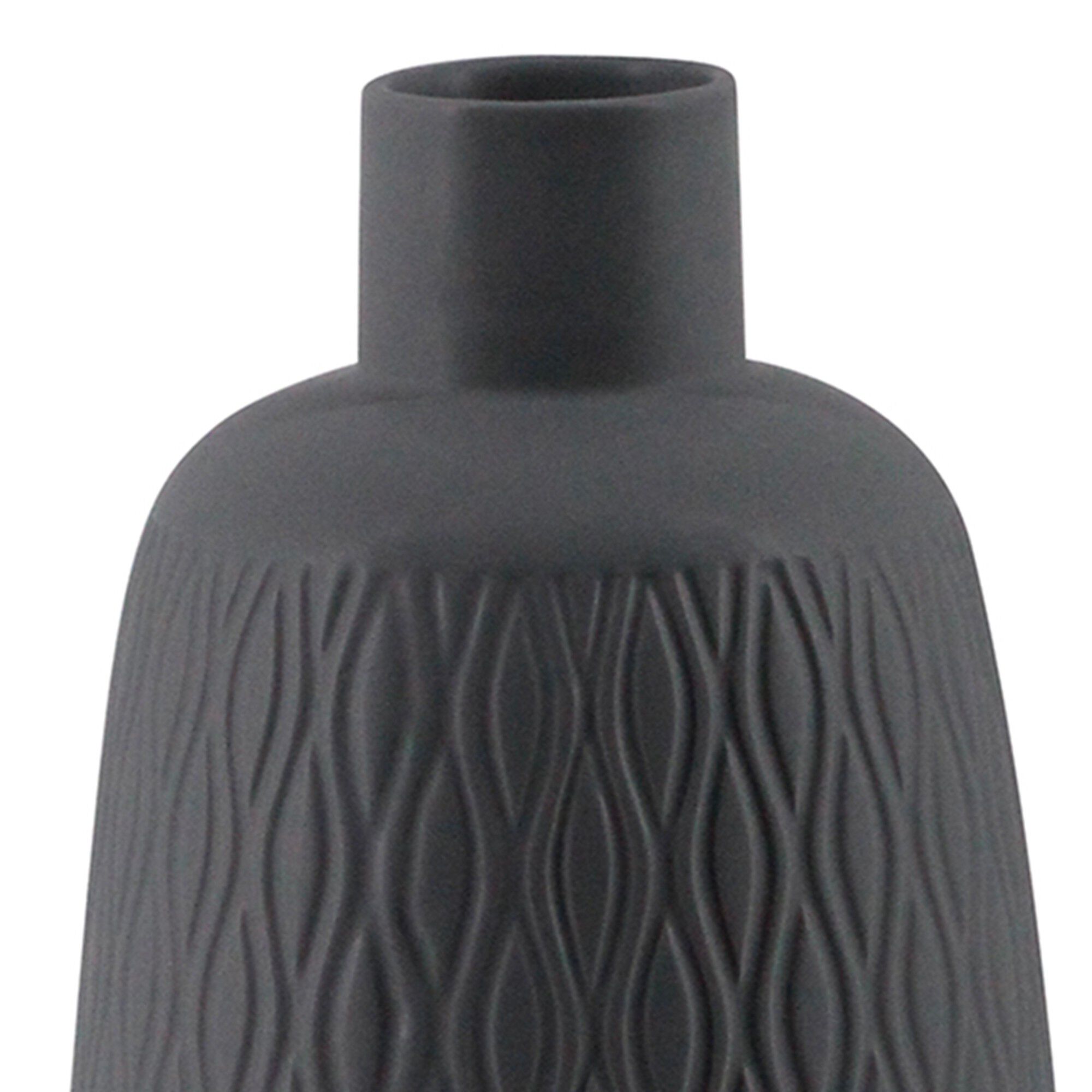 Vase céramique, motifs vagues
