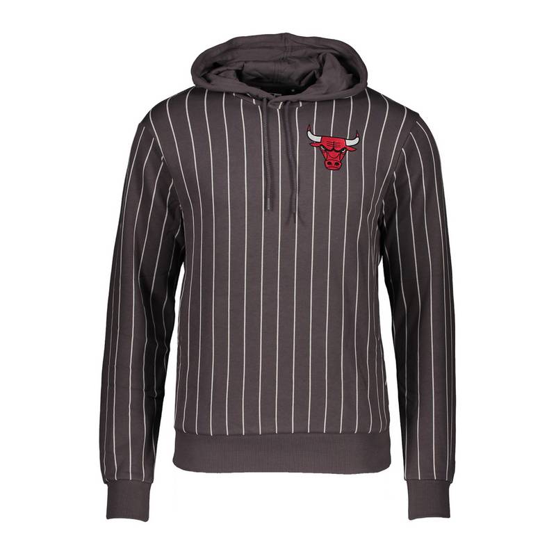 New Era Pinstripe Chicago Bulls Hoody Sweatshirt Herren