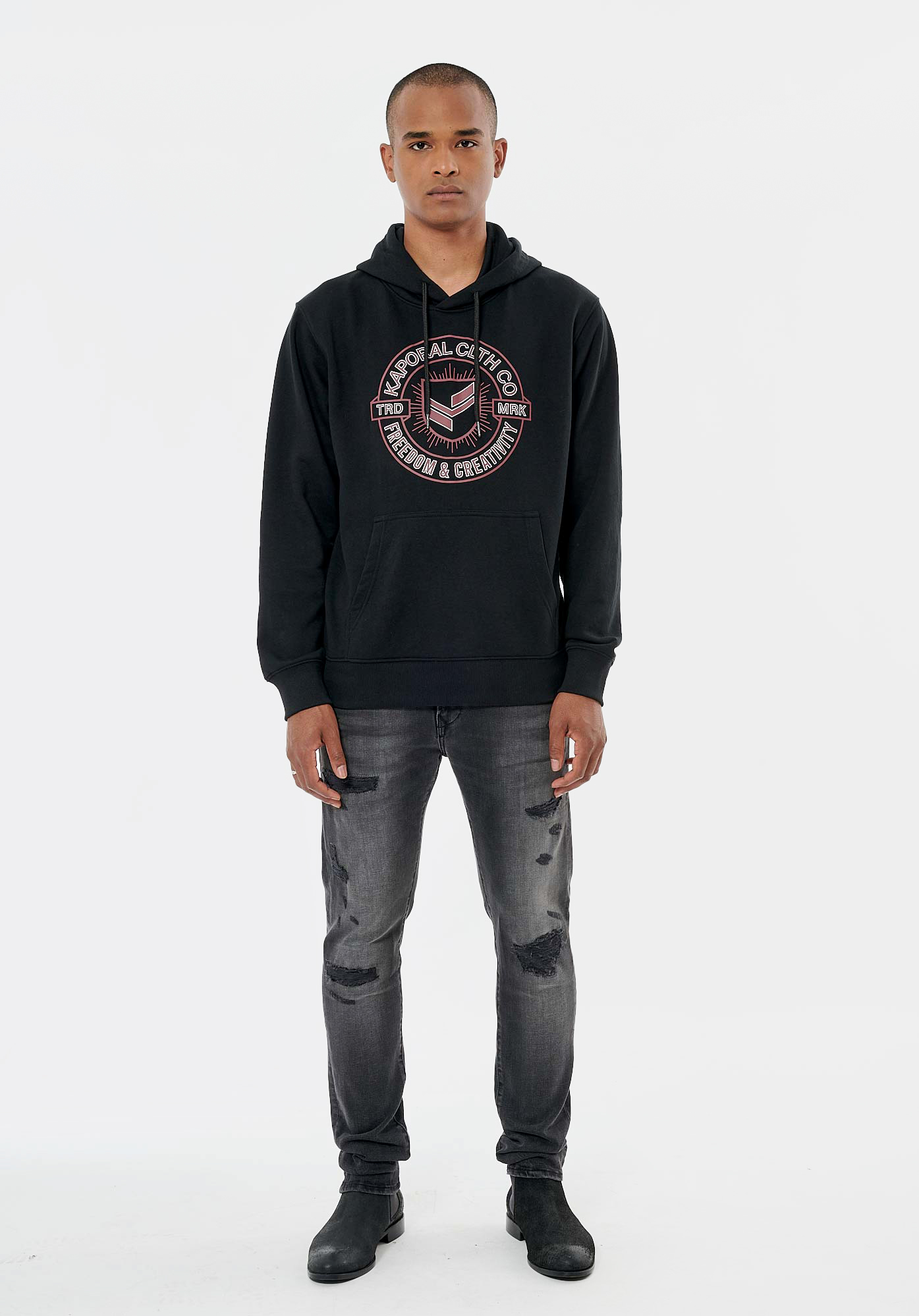 REMI   Sweat noir homme