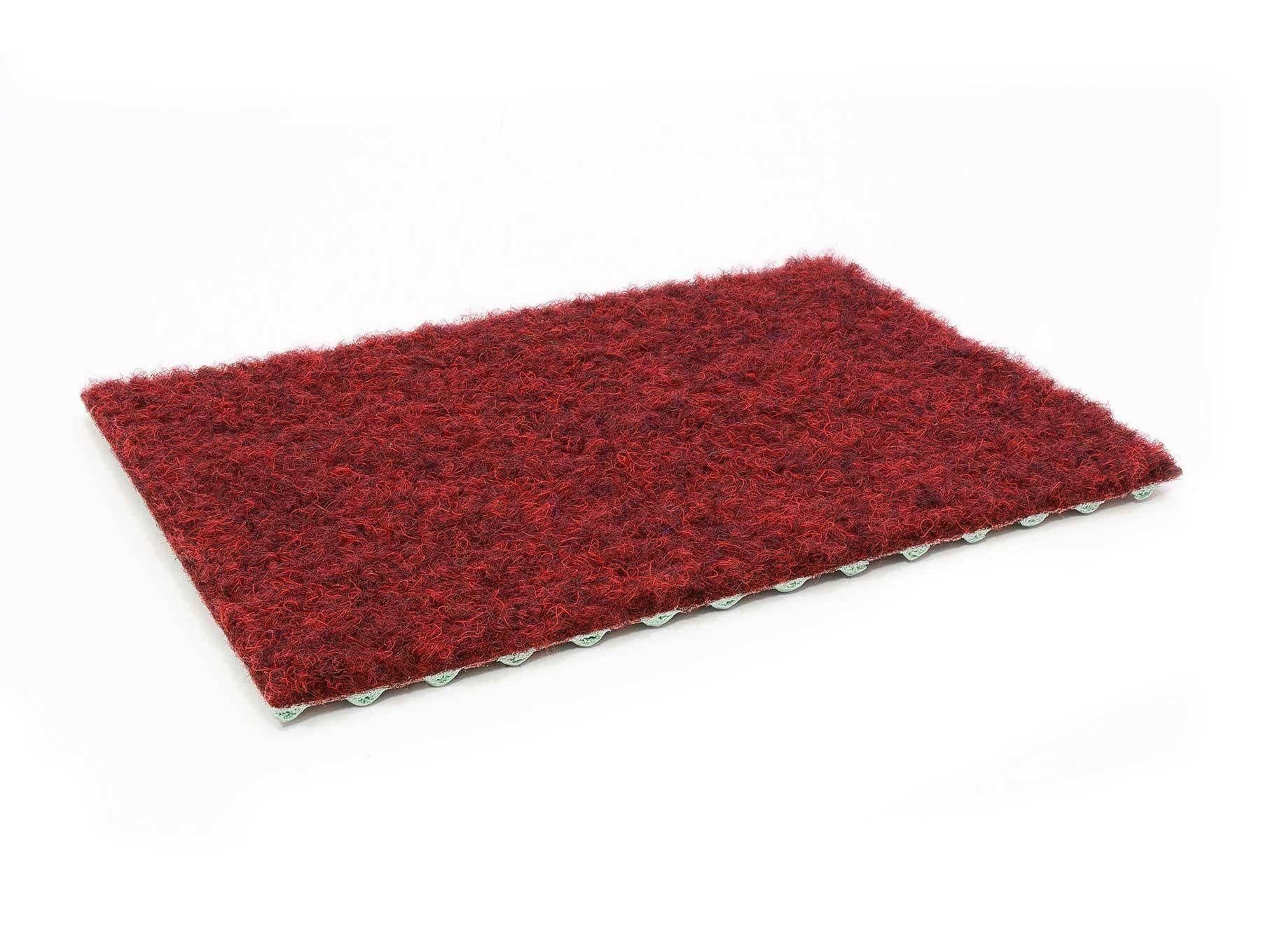 Kunstrasen GREEN, Primaflor-Ideen in Textil, rechteckig, Höhe: 7,5 mm, Rasenteppich, rot, mit Noppen, witterungsbeständig & wasserfest