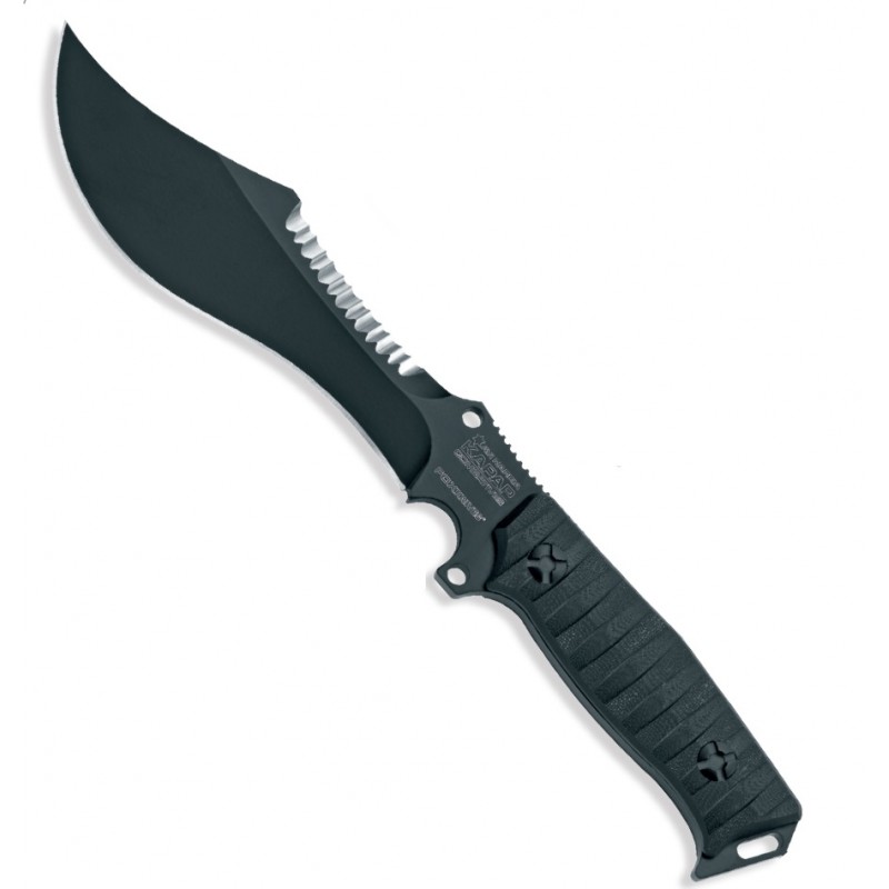 Fox Israeli Tracker Kapap survival knife, with survival kit included in the sheath, Design Avi Nardia