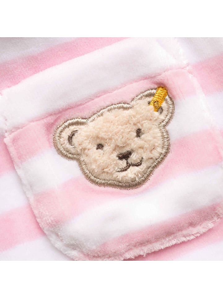 Steiff 3tlg. Outfit in Rosa/ Weiß günstig kaufen