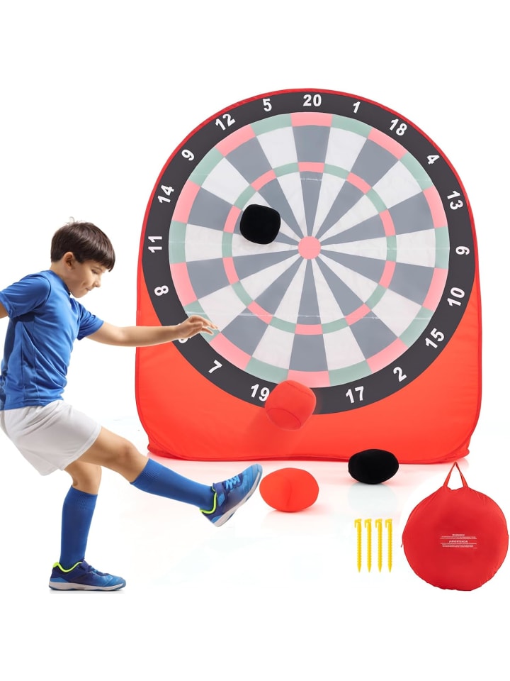 COSTWAY Dart Wurfspiel Set Kinder 145cm in Rot günstig kaufen onesize