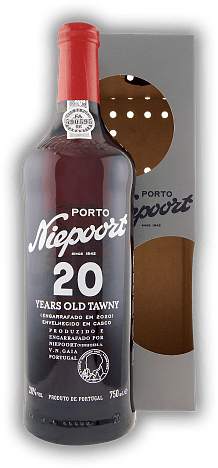 Niepoort 20 Years Old Tawny Niepoort 20 Years Old Tawny Edler, gereifter Port. Eine exquisite Vermählung aus verschiedenen, durchschnittlich 20 Jahre alten Weinen, die lange in Eichenfässern reiften. Alter 20 J. - 0,75	 Liter - Vol 20%