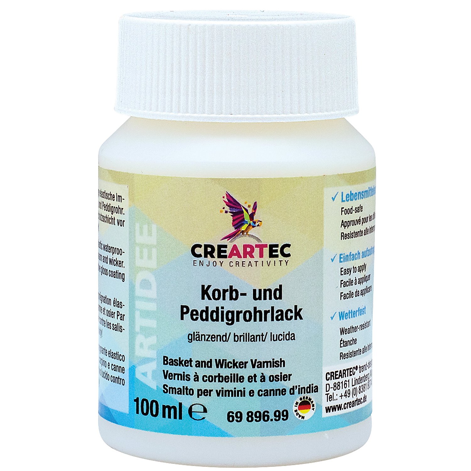 Peddigrohrlack glänzend, 100 ml