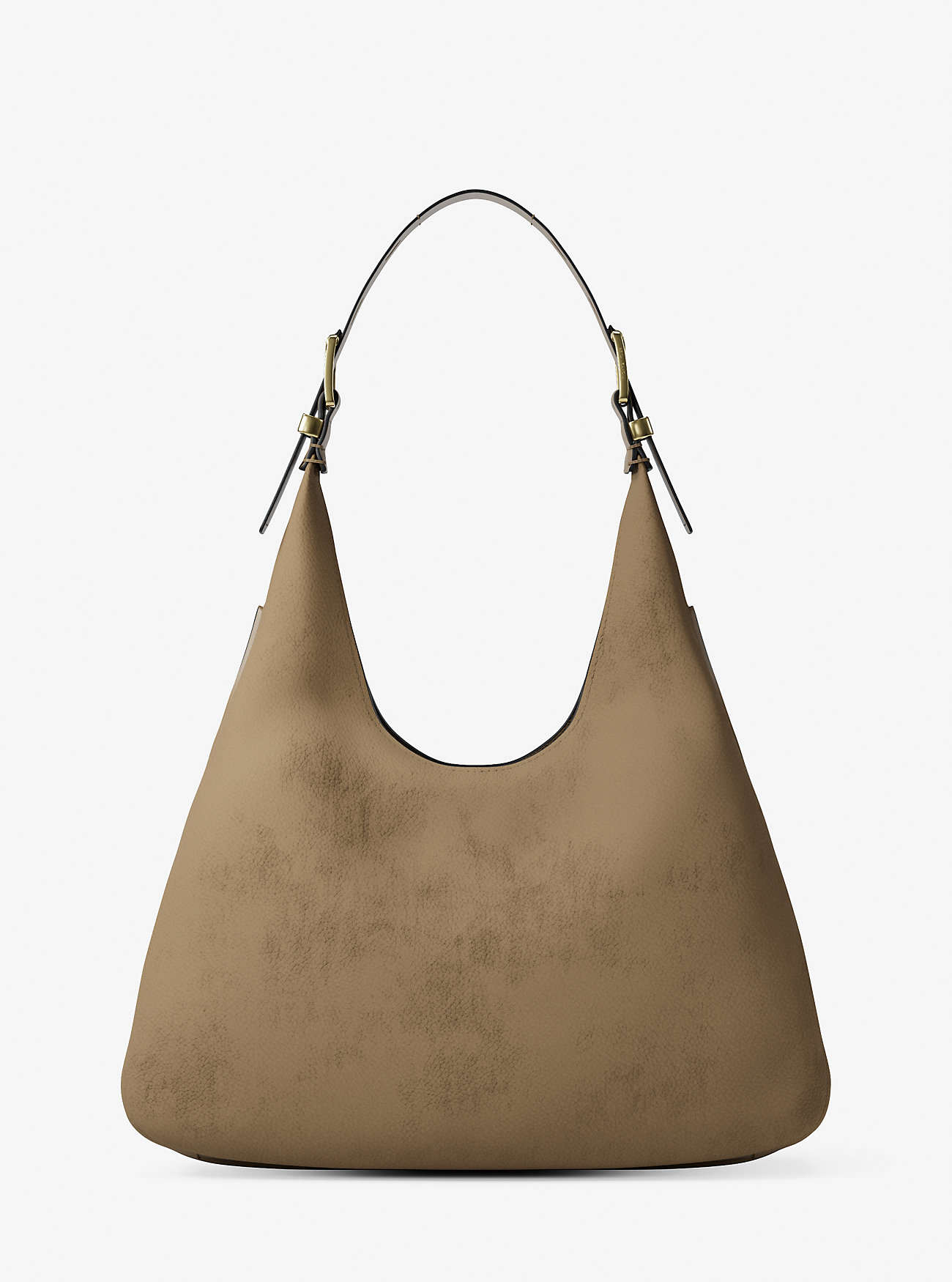 Nolita Large Nubuck Hobo Shoulder Bag - HUSK