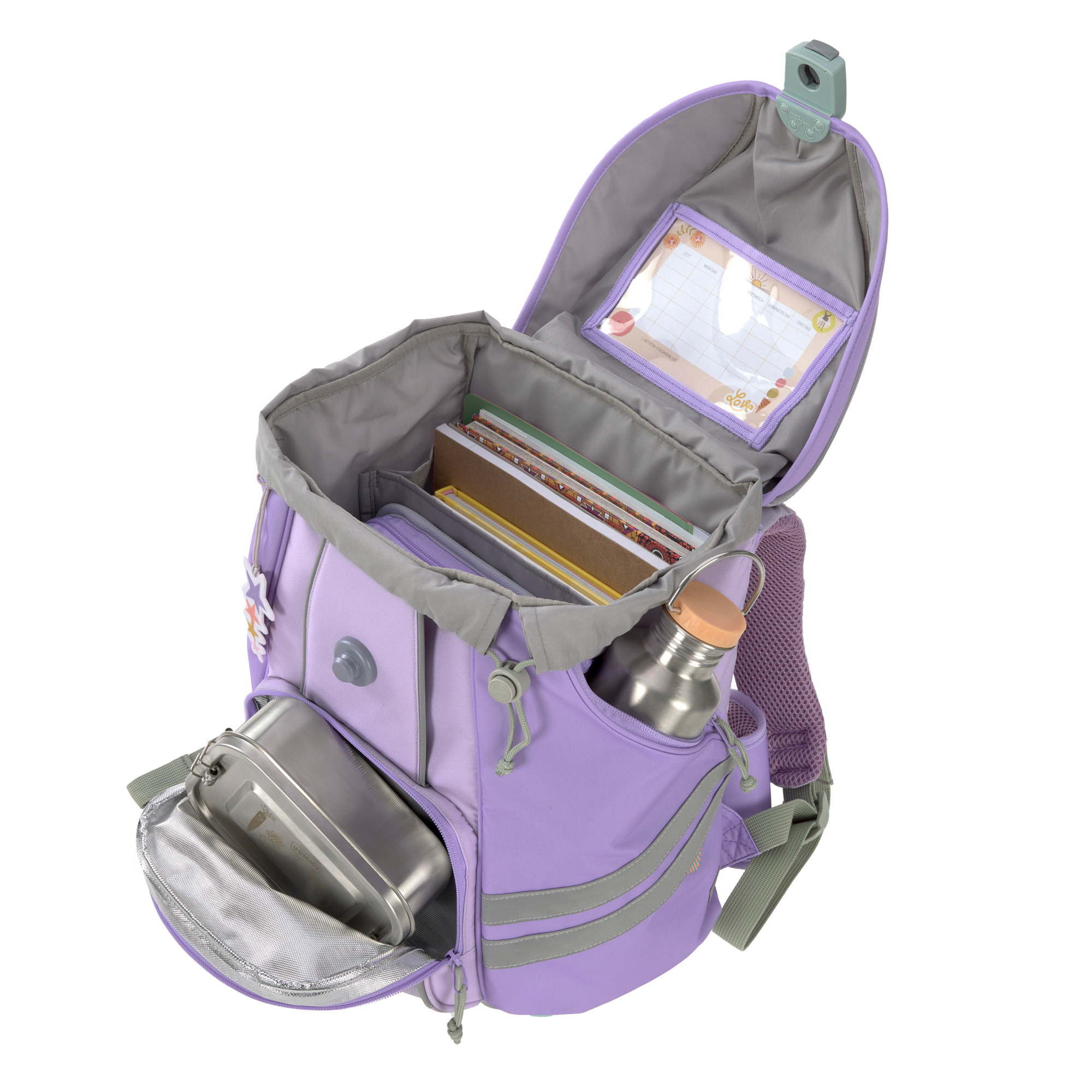 Schulranzen Set 7-teilig, Flexy Unique Violet