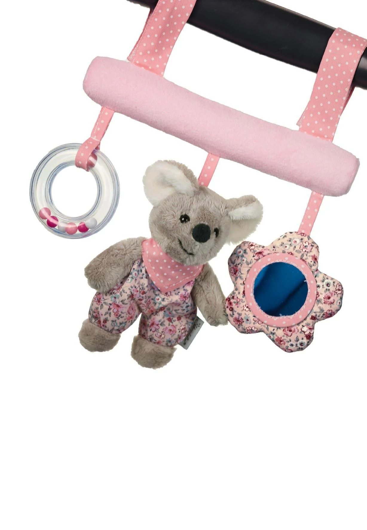Spielzeug z. Aufhängen Maus Mabel in Rosa, 26 cm