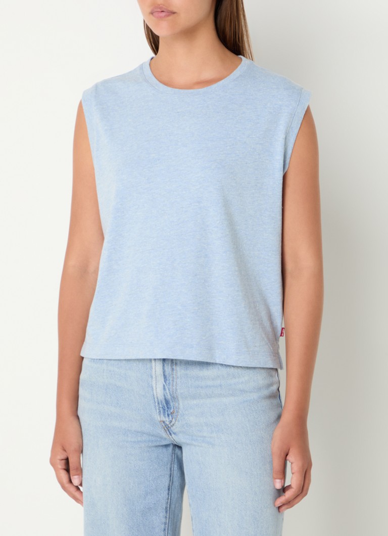 Canotta Levi's Boxy in tessuto mélange