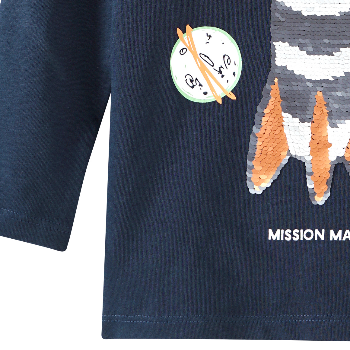 Jungen Langarmshirt mit Wendepailletten