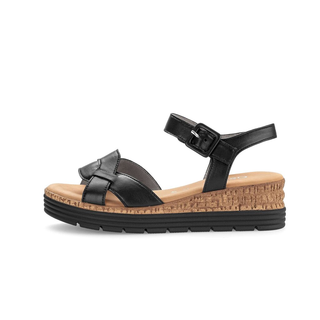 Gabor comfort Keilsandalette schwarz