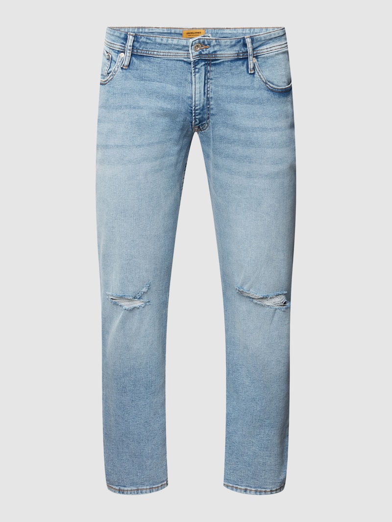 PLUS SIZE Jeans im Destroyed-Look Modell 'GLENN' in jeans