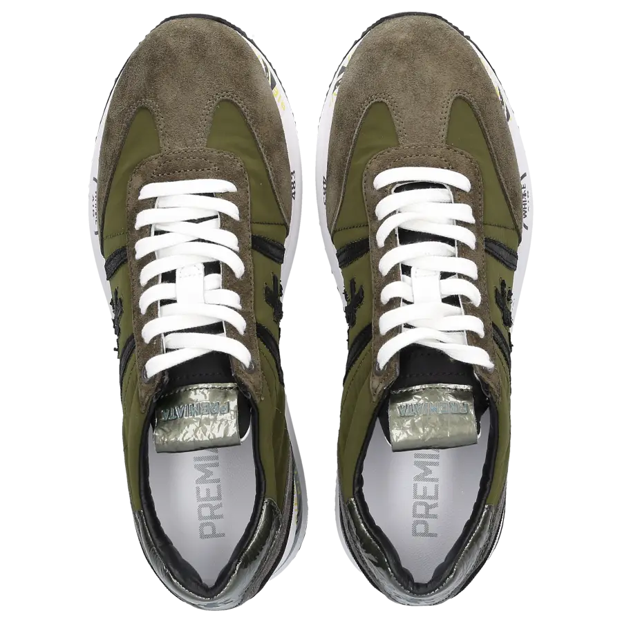Premiata - Sneaker low CONNY Veloursleder - grün