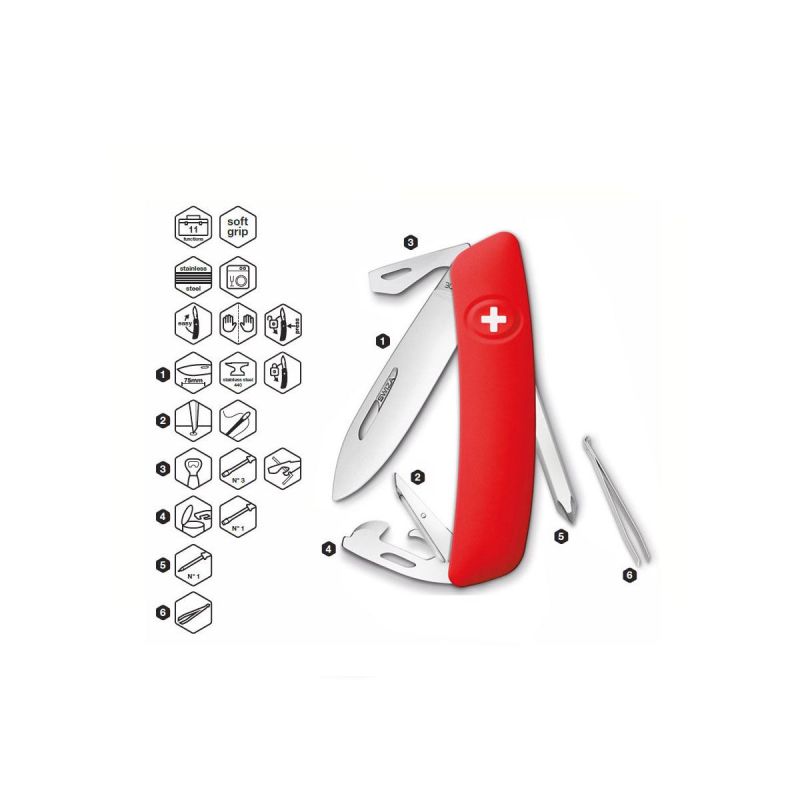 Swiza D04 Red, Schweizer Taschenmesser made in Swiss