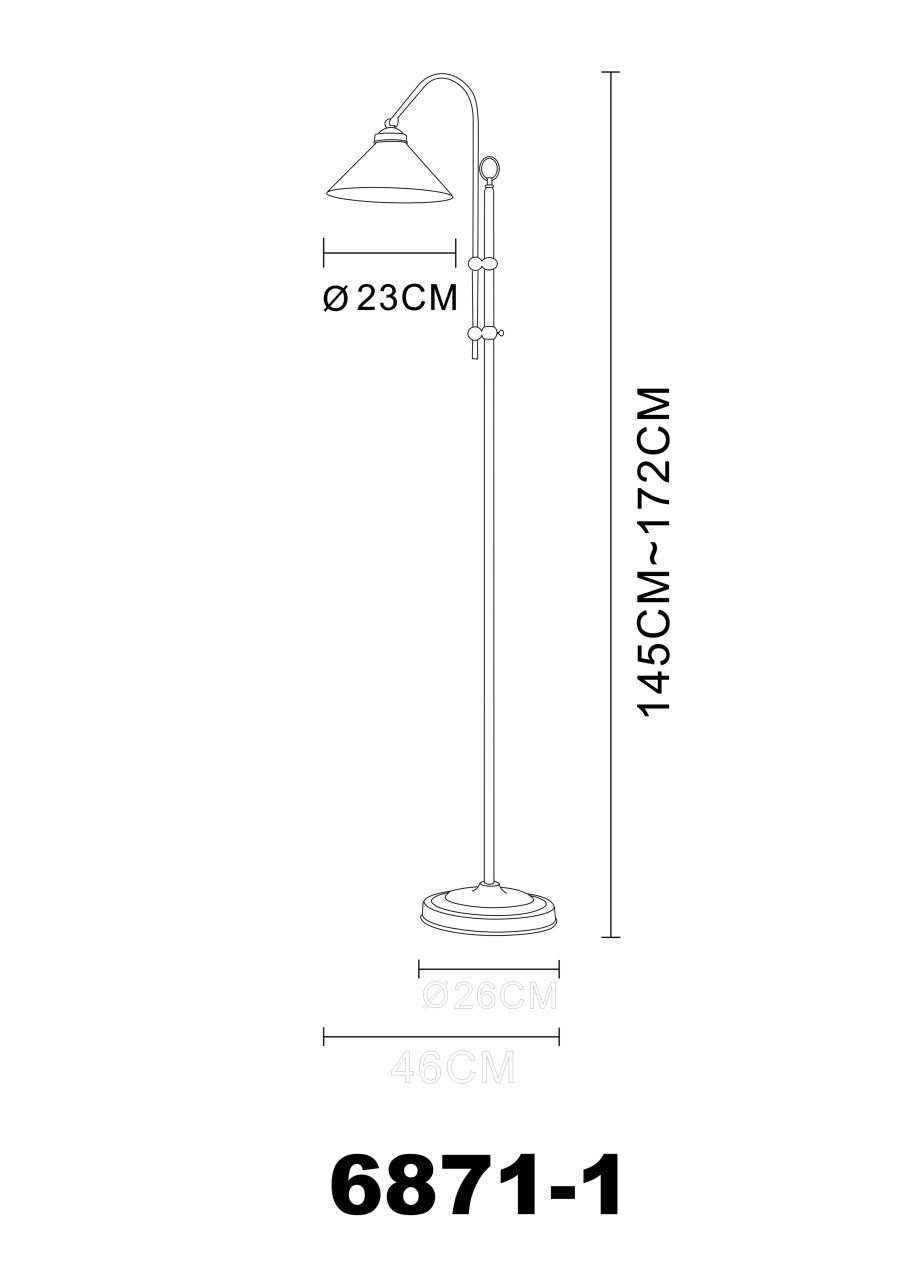 Globo Lighting - LANDLIFE - Stehleuchte Metall, 1x E27