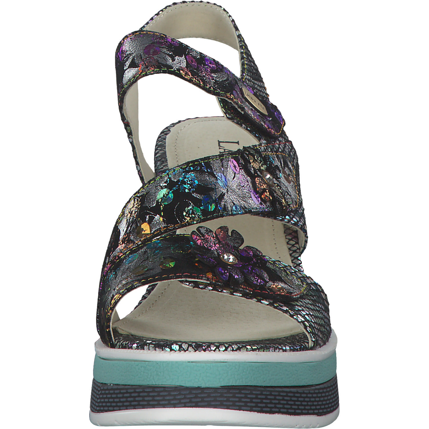 Laura Vita Dacddyo 07, Plateau-Sandaletten, Damen, noir multi