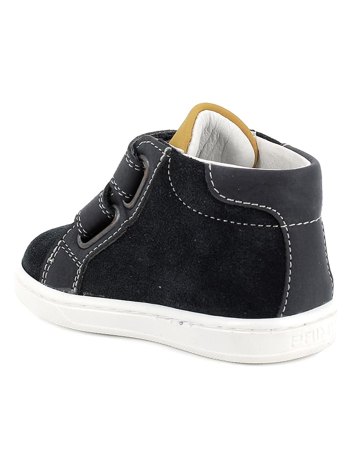 Primigi Leder-Sneakers in Schwarz/ Grau/ Gelb günstig kaufen
