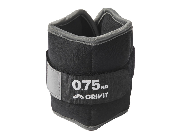 CRIVIT Gewichtsmanschetten, 0,75 kg, 2er-Set