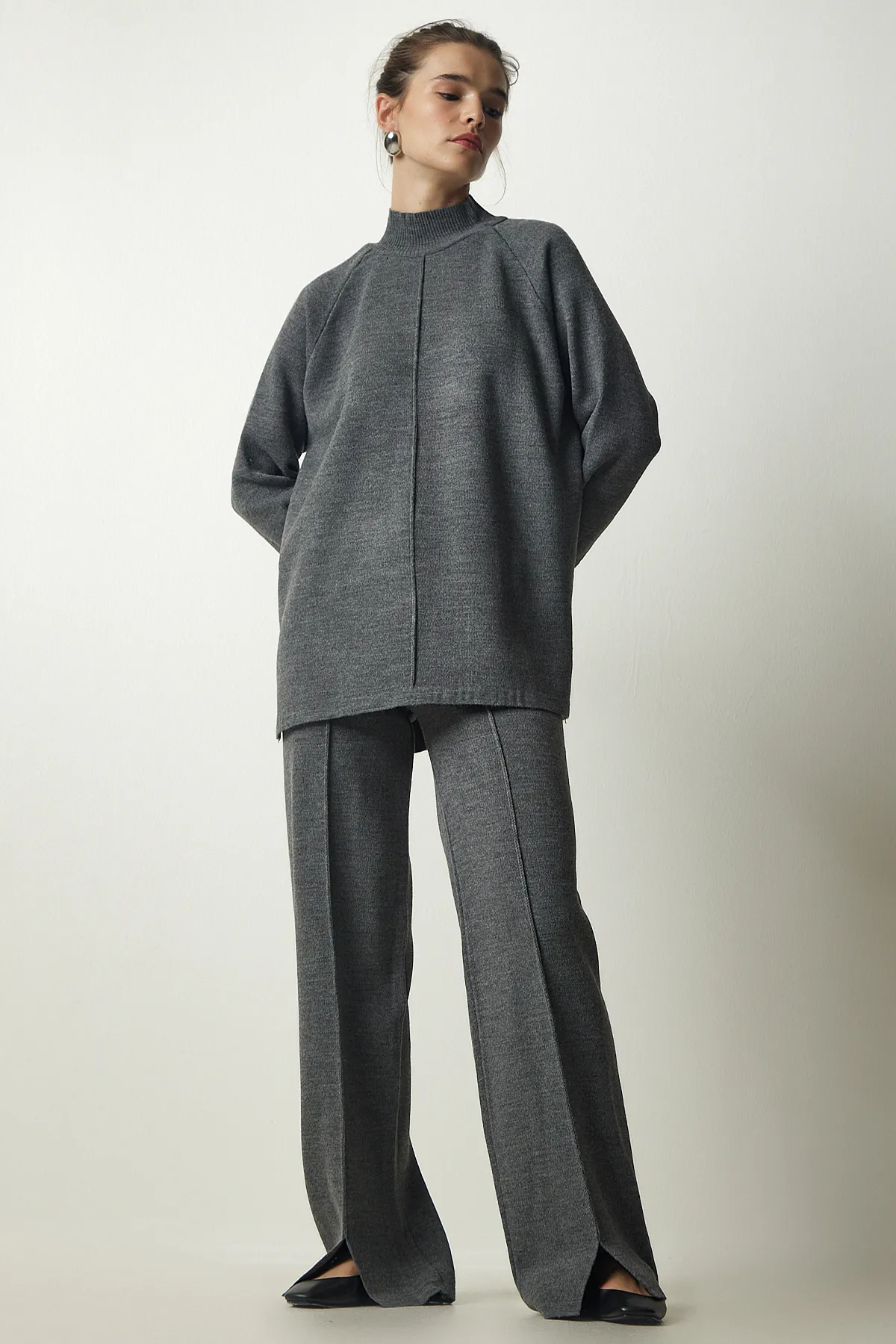 Happiness İstanbul  Zweiteiler - Grau - Regular Fit