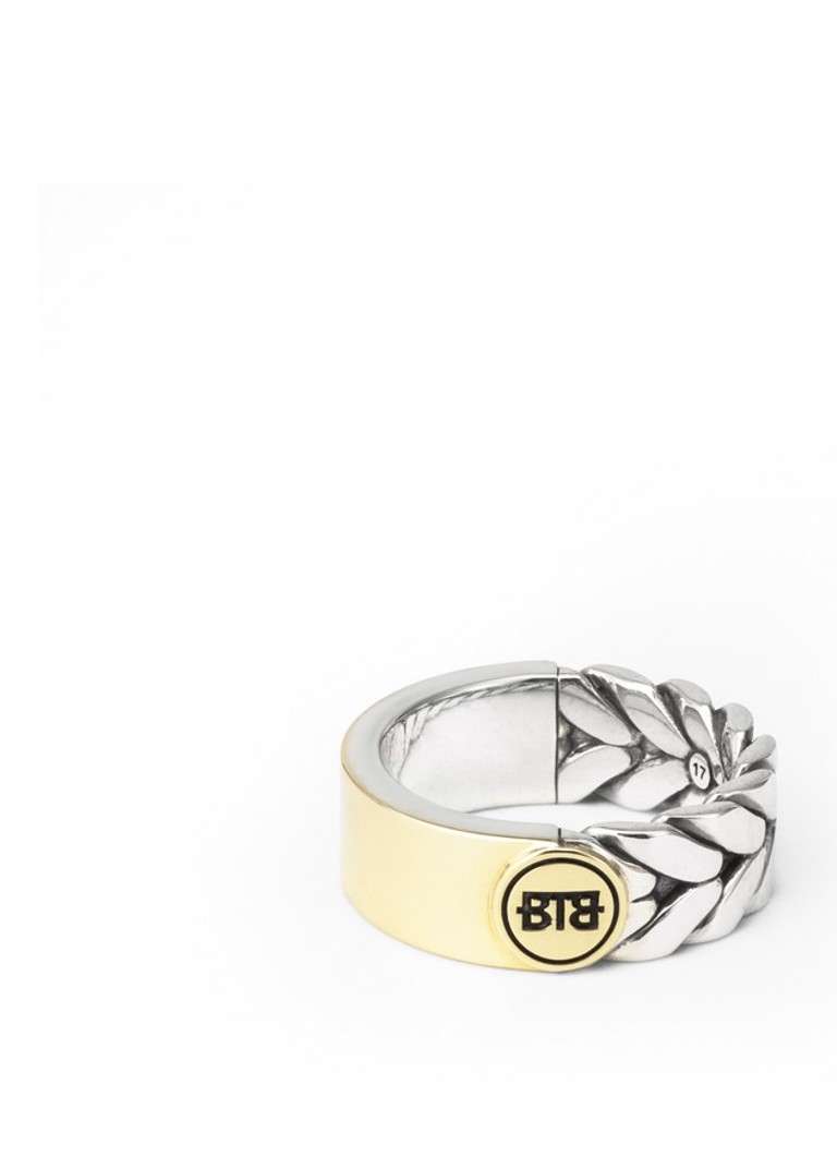 Buddha to Buddha Barbara Dual ring in silver with 14-carat gold detail