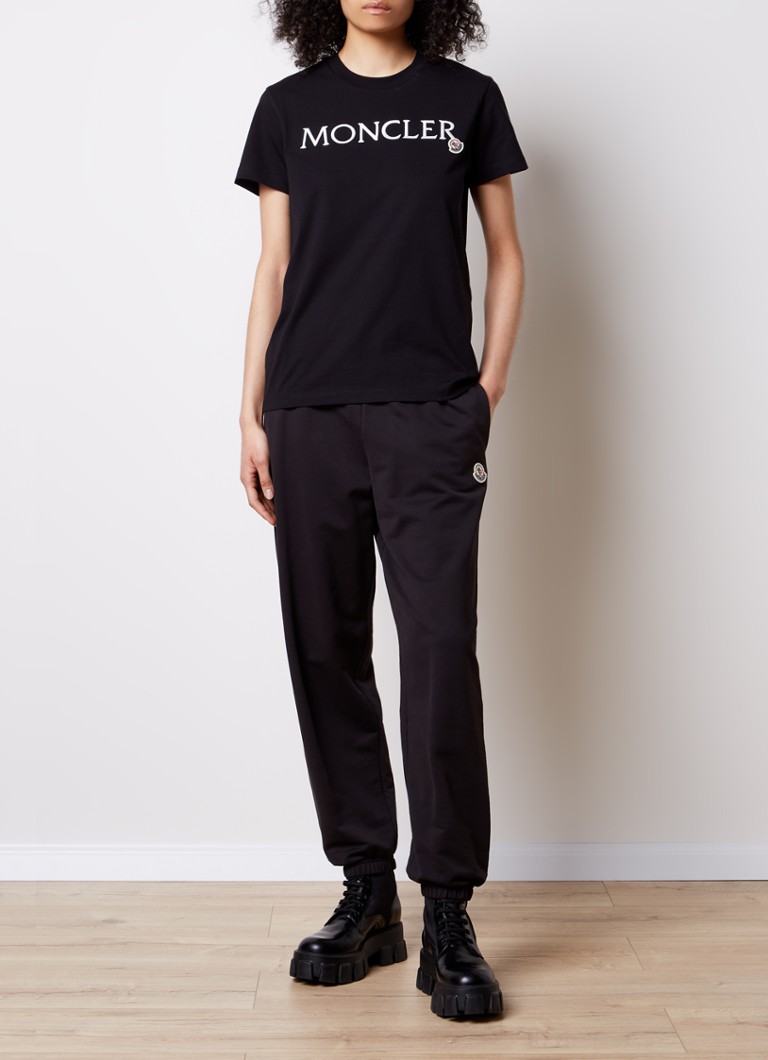 T-shirt Moncler in cotone biologico con logo ricamato