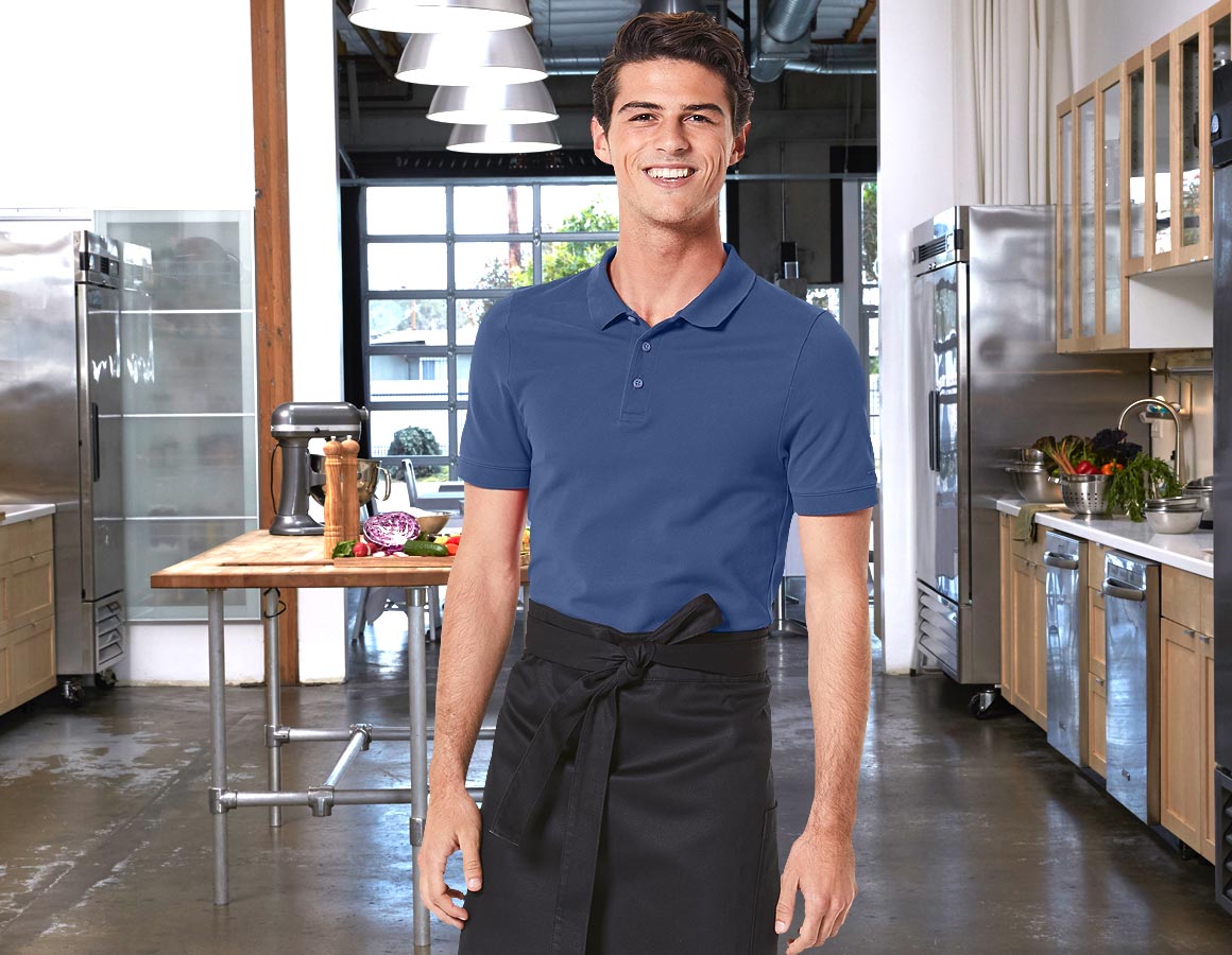 e.s. Piqué-Polo cotton stretch, slim fit