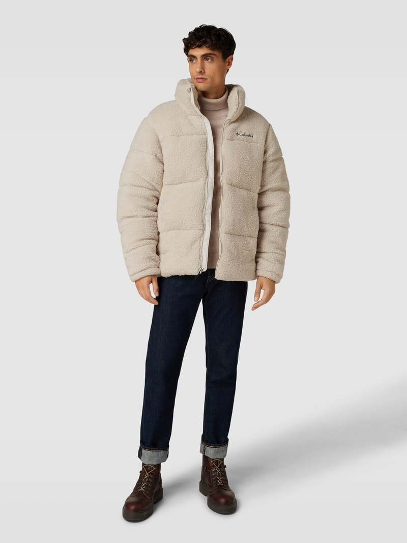 Steppjacke aus Teddyfell in beige