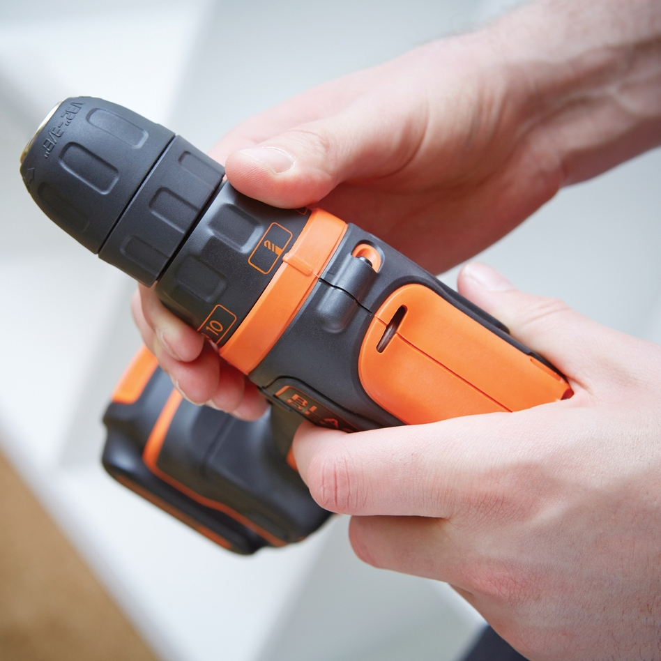 Akumulatorski vrtalnik Black & Decker BDCDD12KB-QW 10,8 V 1,5 Ah Li-ion