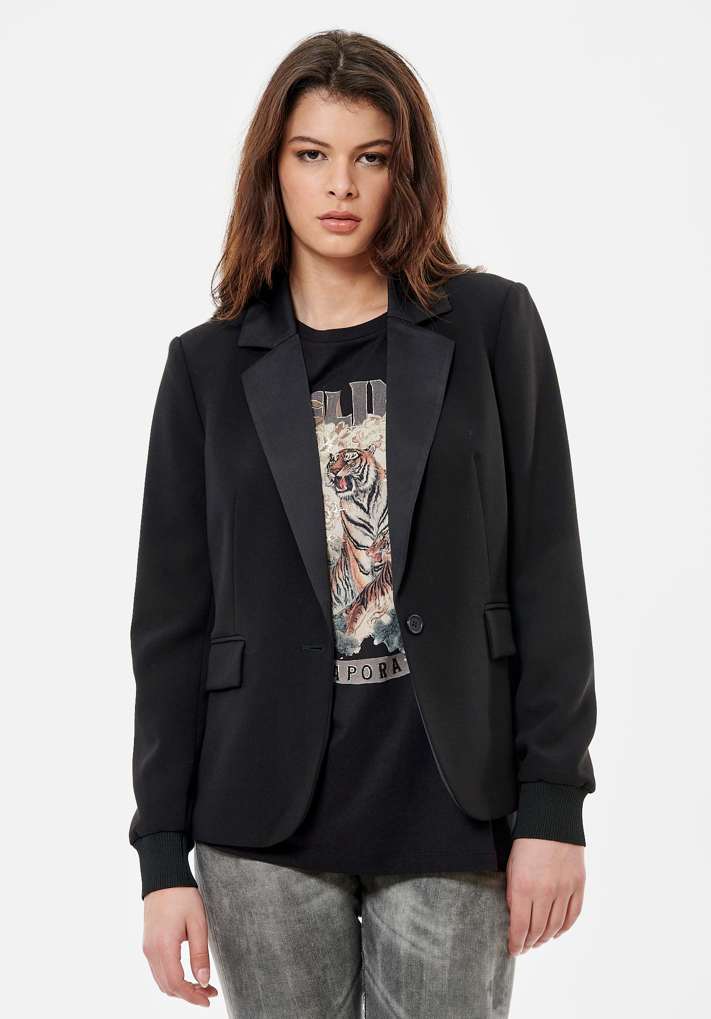 PAJO   Blazer noir femme