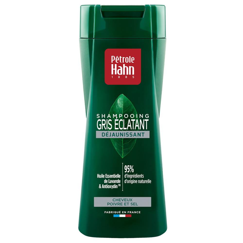 Pétrole Hahn Shampooing Gris Éclatant Shampooing déjaunissant pour cheveux poivre et sel