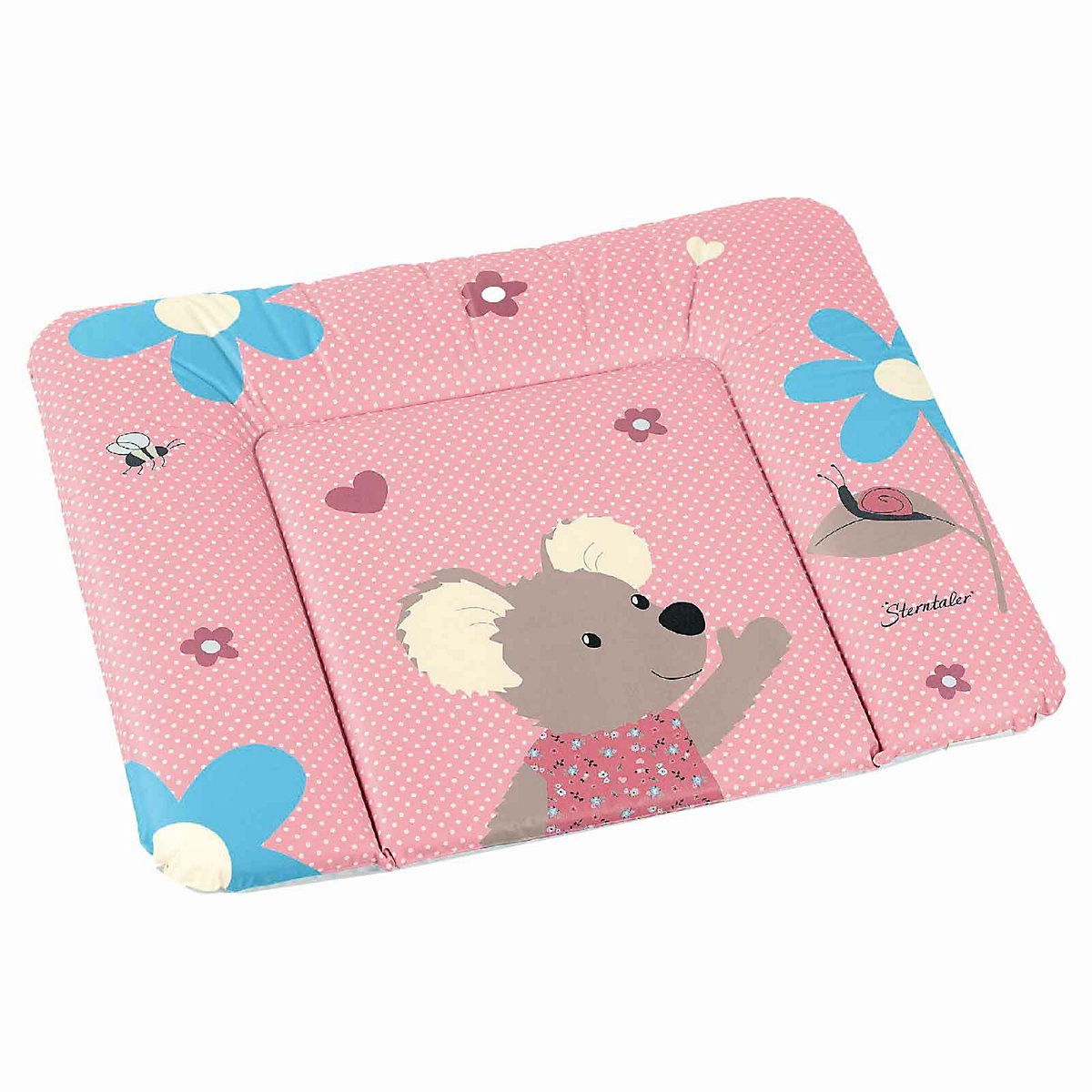 Wickelauflage Maus Mabel & Mulltücher rosa Set 4-tlg. Wickelauflagen