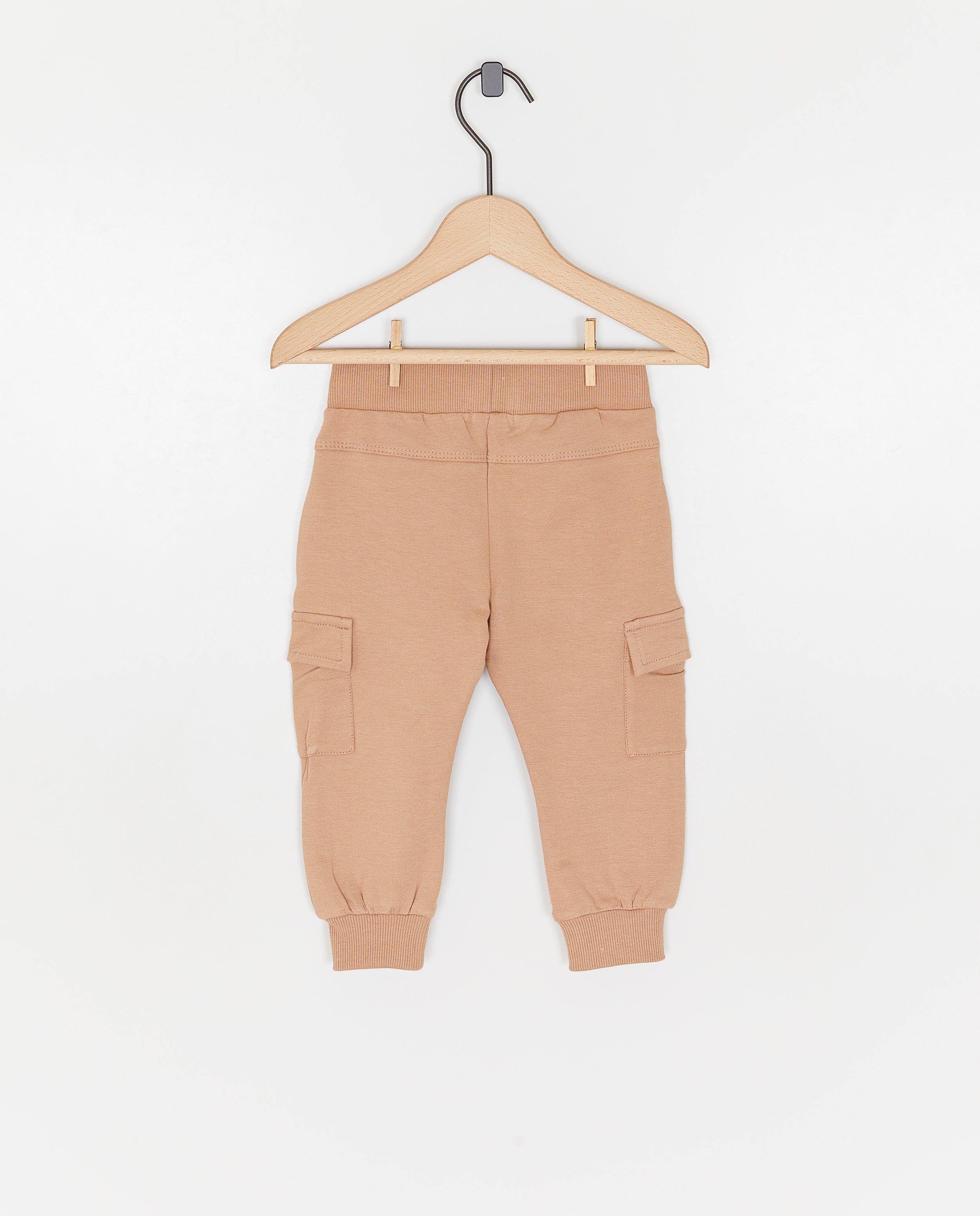 Pantaloni jogging maro deschis Dirkje, maro deschis