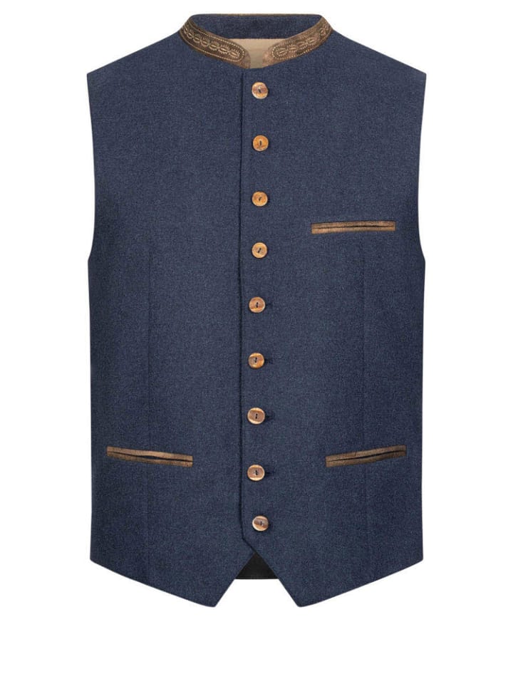 Nübler Trachengilet Gustl in Dunkelblau günstig kaufen